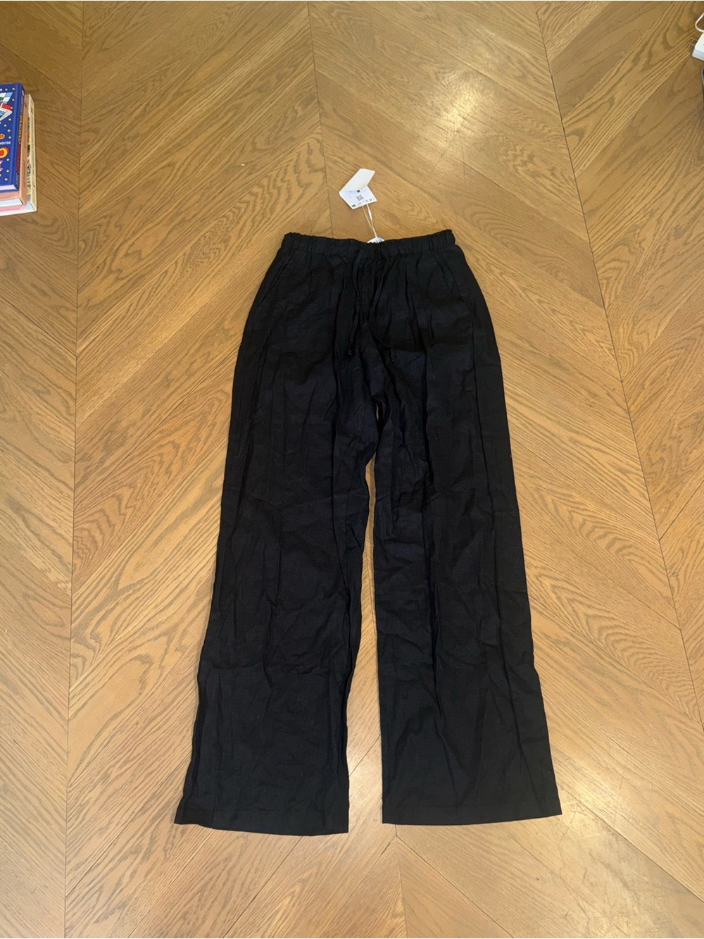 NWT Bershka linen-blend drawstring pants